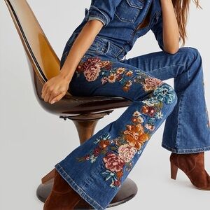 Free People x Driftwood Embroidered Jumpsuit